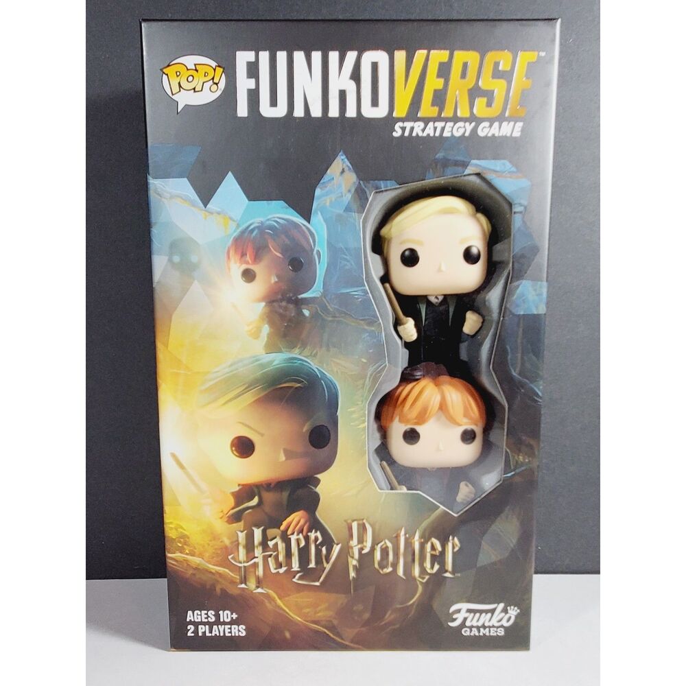 Harry Potter Funkoverse New Sealed Board Game, Ron Weasley Draco Malfoy